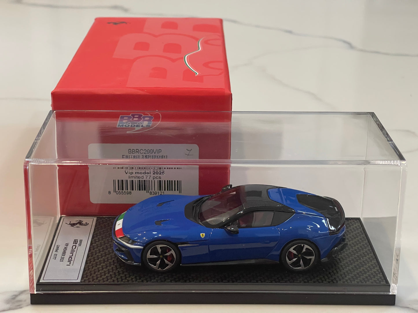 BBR 1/43 Ferrari 12Cilindri 2025 Azzurro Dino BBRC299VIP