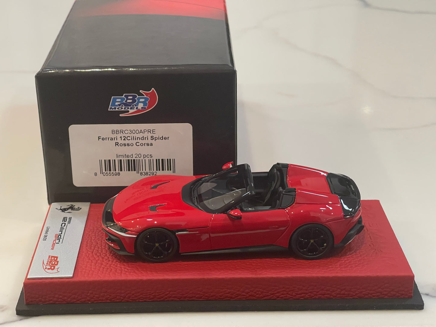 BBR 1/43 Ferrari 12Cilindri Spider 2025 Rosso Corsa BBRC300APRE