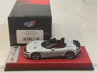 BBR 1/43 Ferrari 12Cilindri Spider 2025 Bianco Artico BBRC300BPRE