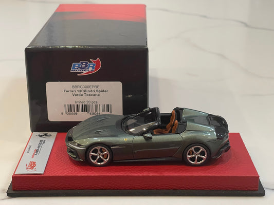 BBR 1/43 Ferrari 12Cilindri Spider 2025 Verde Toscana BBRC300EPRE