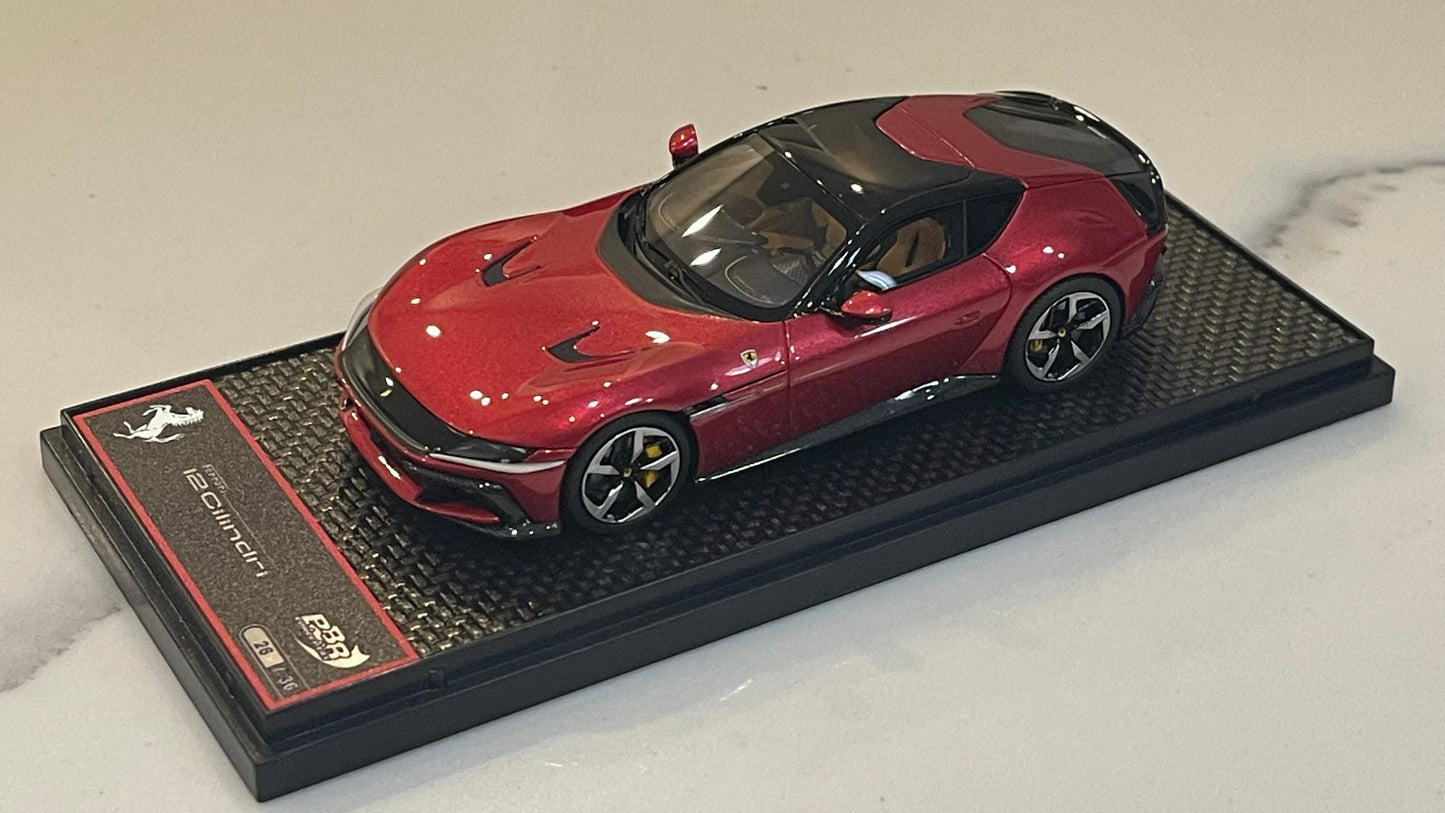 BBR 1/43 Ferrari 12Cilindri Panoramic Roof Rosso Imola BBRC306F