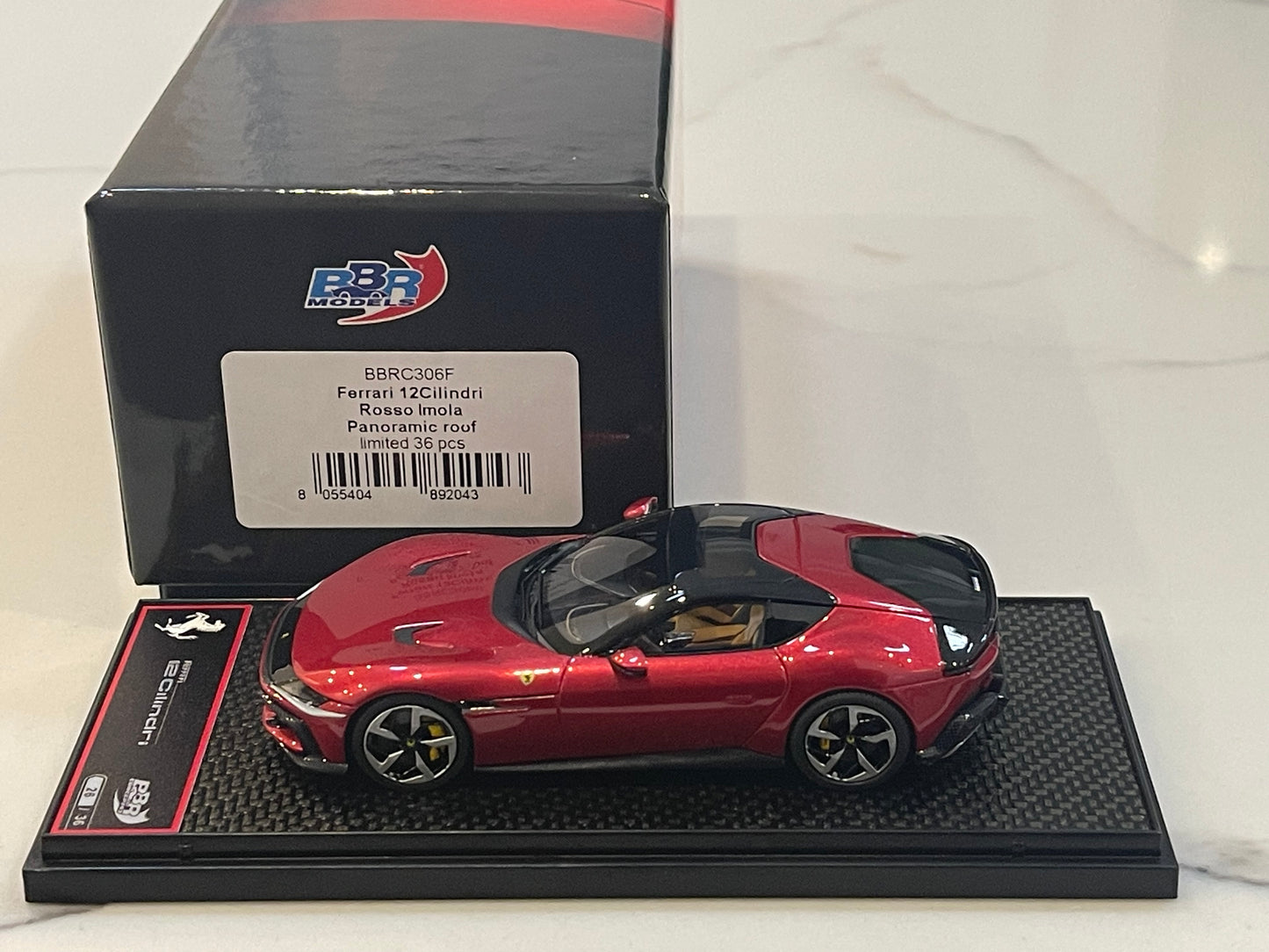 BBR 1/43 Ferrari 12Cilindri Panoramic Roof Rosso Imola BBRC306F