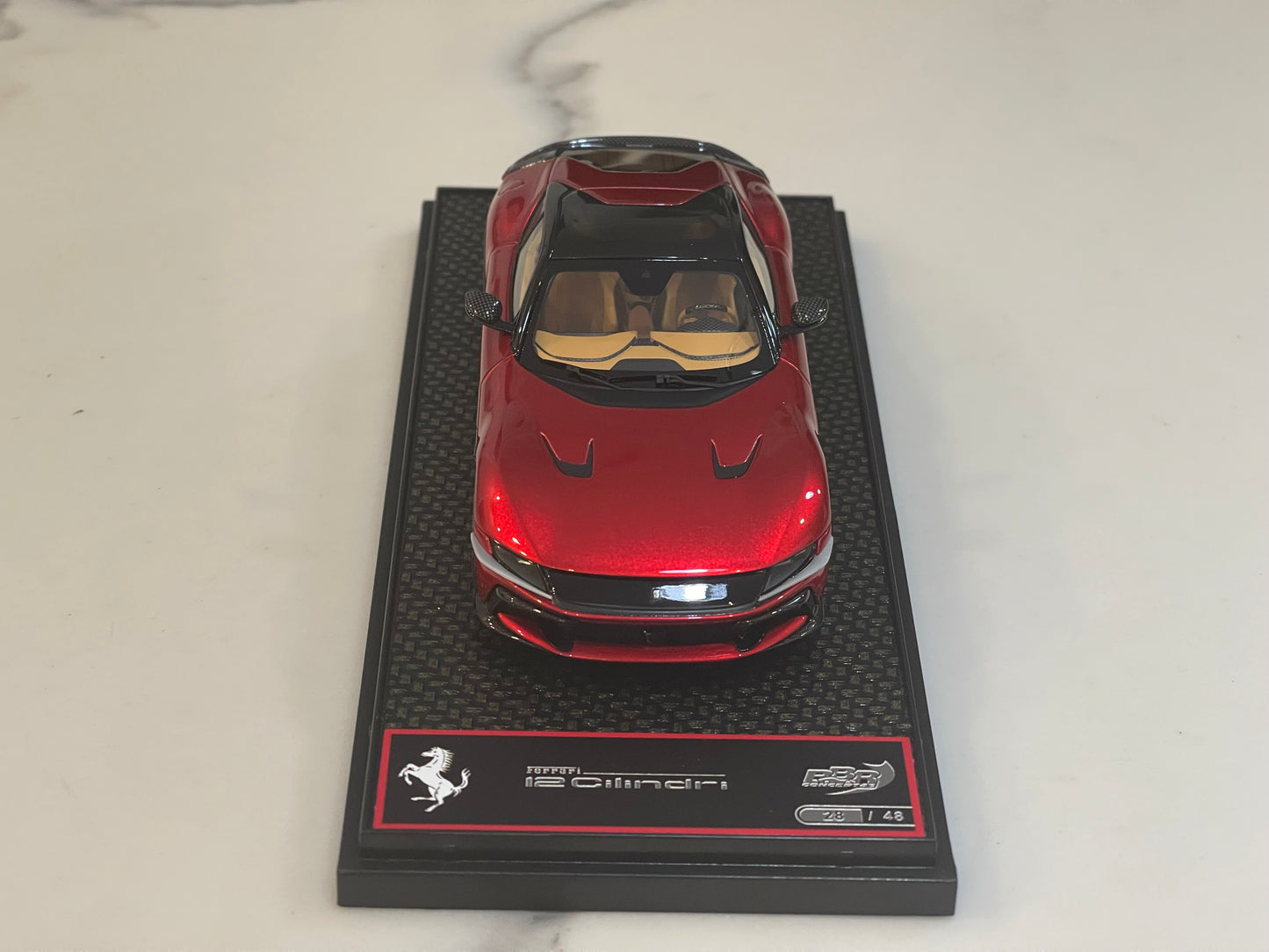 BBR 1/43 Ferrari 12Cilindri Panoramic Roof 2025 Rosso Fuoco BBRC306G