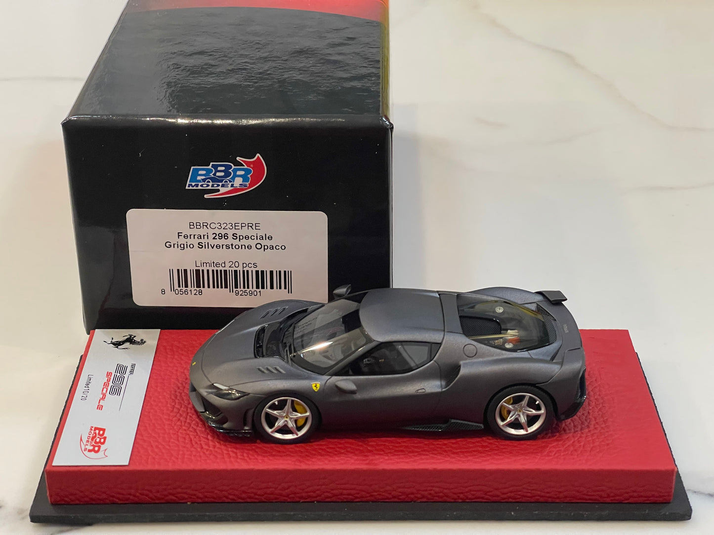 BBR 1/43 Ferrari 296 Speciale 2026 Grigio Silverstone Opaco BBRC323EPRE