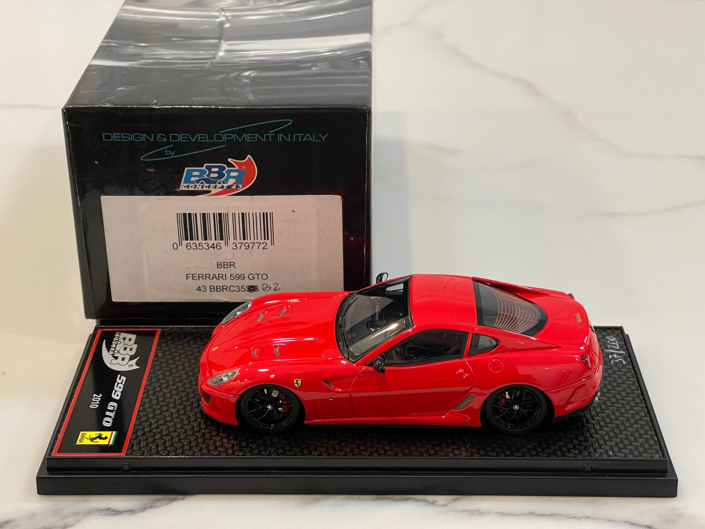 BBR 1/43 Ferrari 599 GTO 2010 Red BBRC35B2