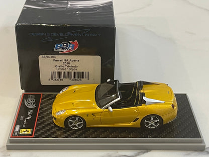 BBR 1/43 Ferrari SA Aperta 2010 Giallo Tristrato BBRC49C