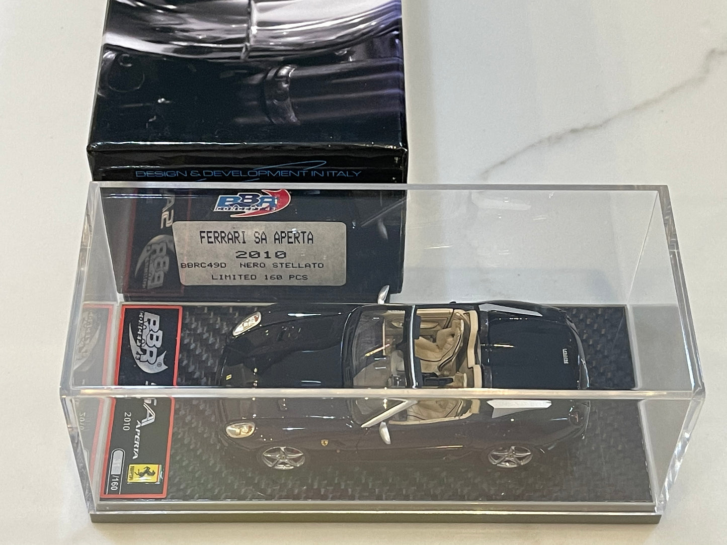 BBR 1/43 Ferrari SA Aperta 2010 Nero Stellato BBRC49D