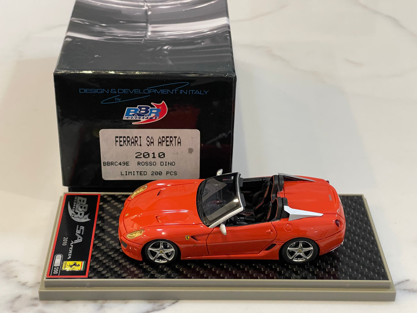 BBR 1/43 Ferrari SA Aperta 2010 Rosso Dino BBRC49E