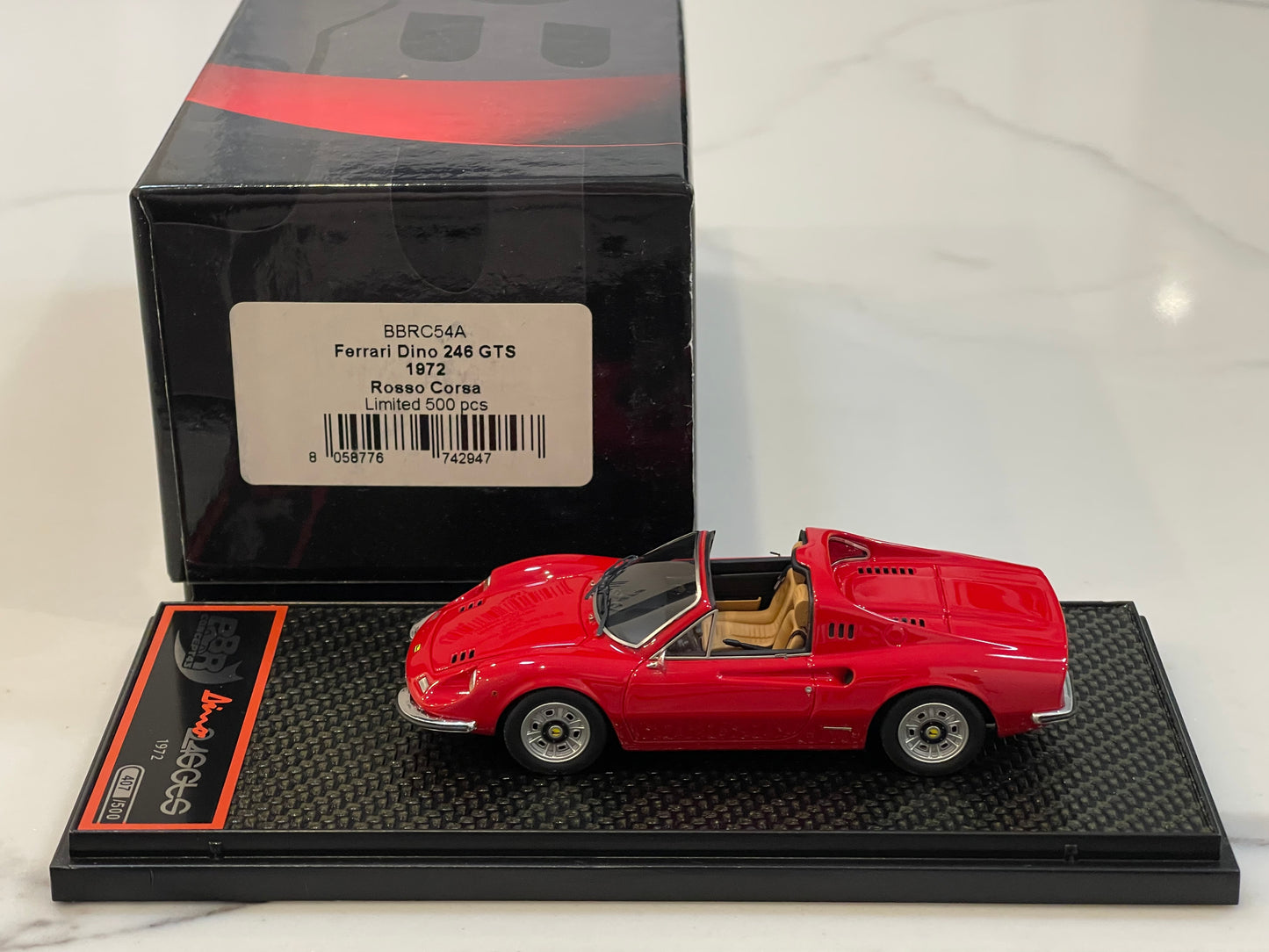 BBR 1/43 Ferrari Dino 246 GTS 1972 Red BBRC54A