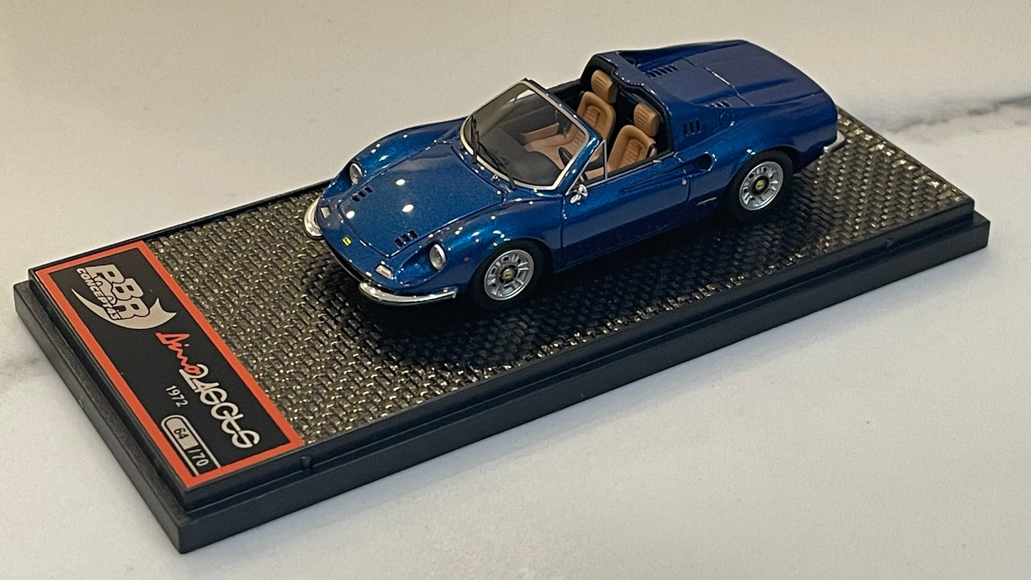 BBR 1/43 Ferrari Dino 246 GTS 1972 Met. Blue BBRC54G