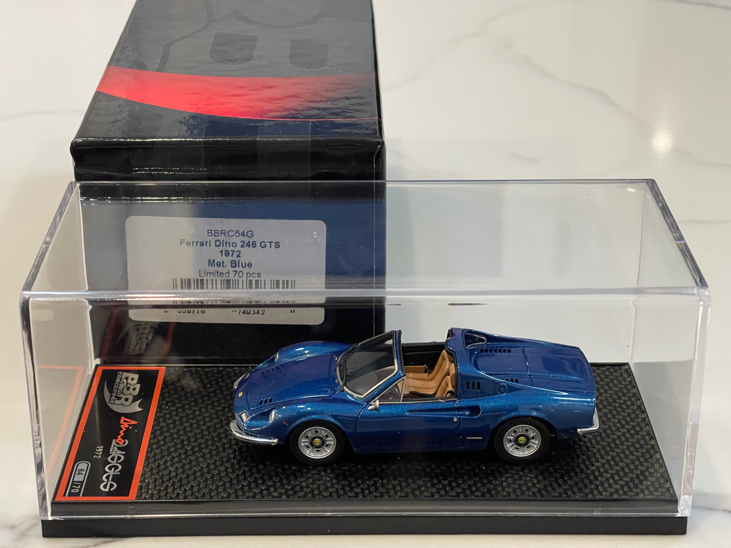 BBR 1/43 Ferrari Dino 246 GTS 1972 Met. Blue BBRC54G