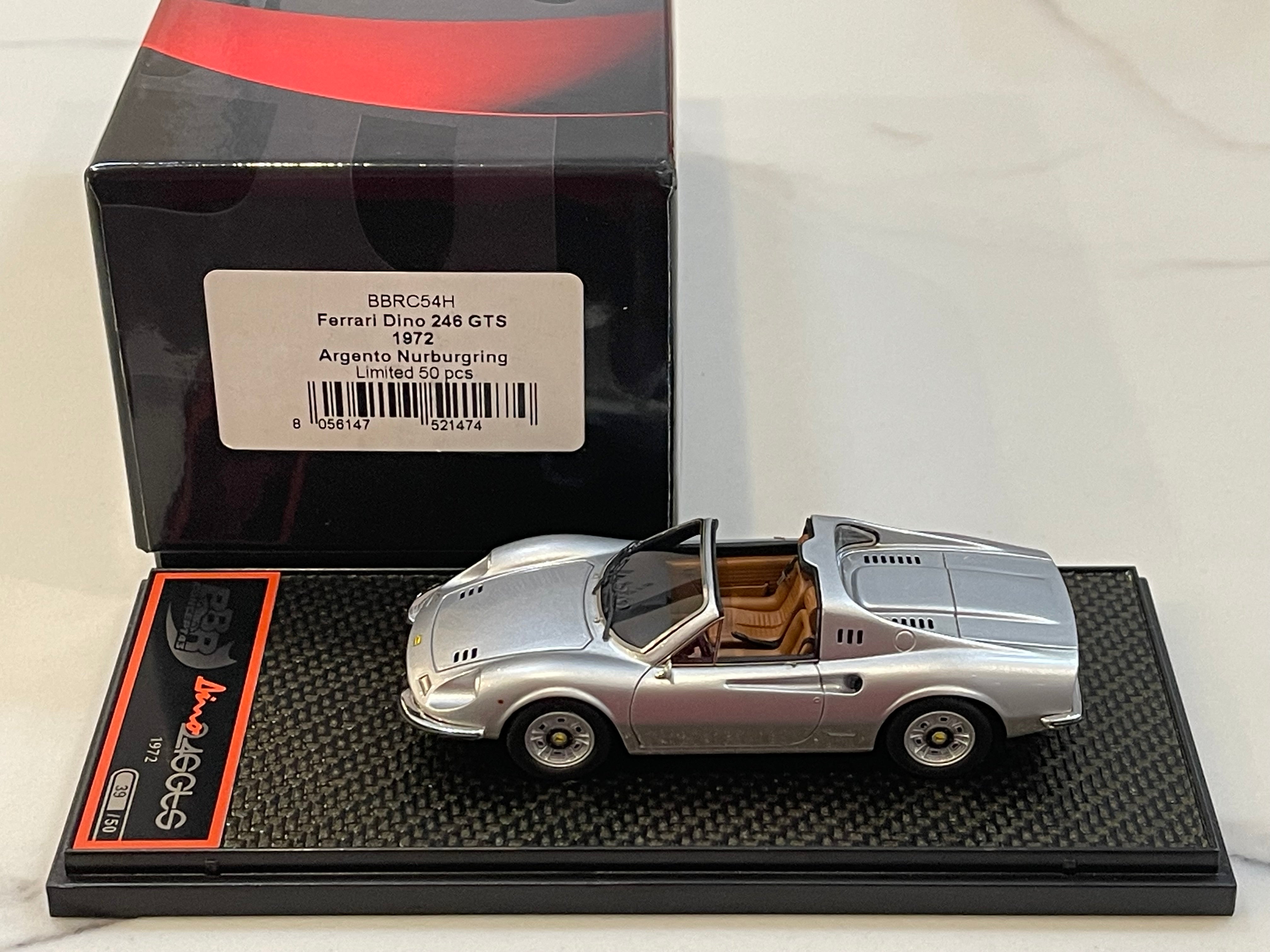 BBR 1/43 Ferrari Dino 246 GTS 1972 Silver BBRC54H