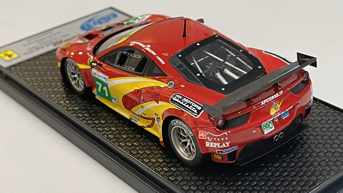 BBR 1/43 Ferrari 458 Italia GT2 24 Hours Le Mans 2011 Red No. 71 BBRC65