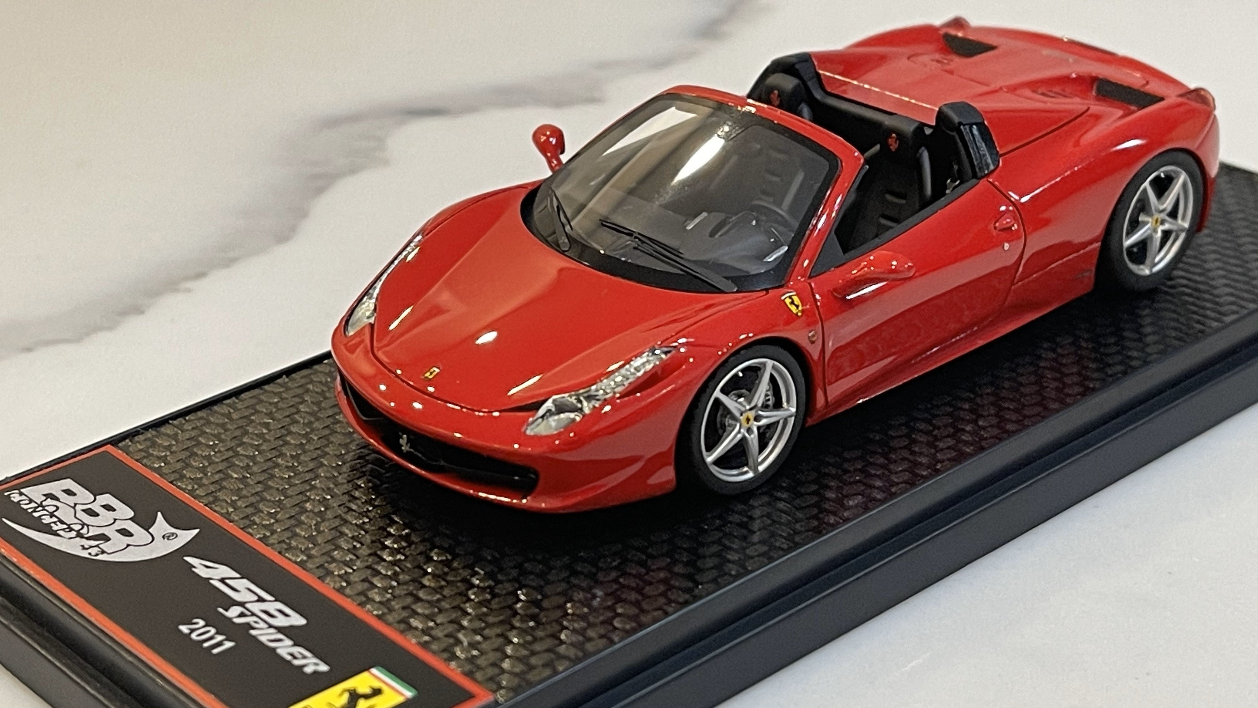 BBR 1/43 Ferrari 458 Italia Spider 2011 Red BBRC70A