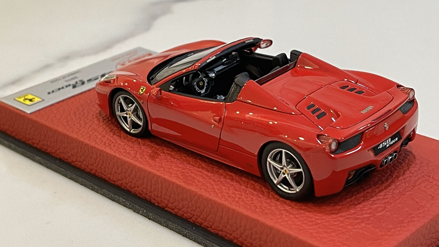 BBR 1/43 Ferrari 458 Italia Spider 2011 Red BBRC70APRE