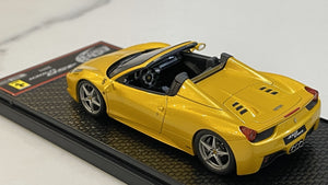 BBR 1/43 Ferrari 458 Italia Spider 2011 Giallo Tristrato BBRC70B