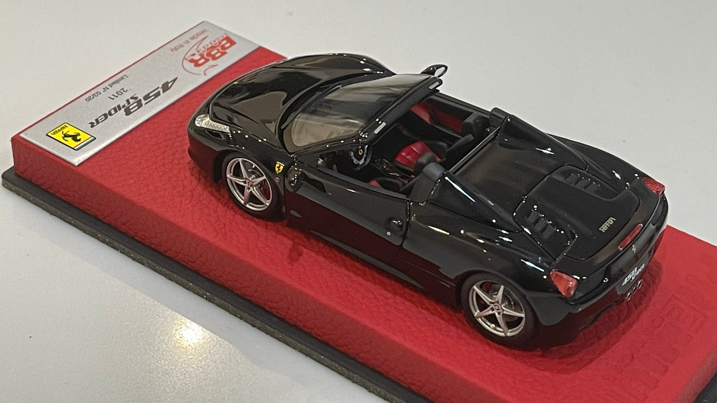 BBR 1/43 Ferrari 458 Italia Spider 2011 Black BBRC70DPRE