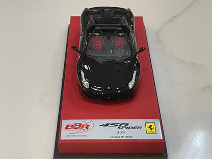 BBR 1/43 Ferrari 458 Italia Spider 2011 Black BBRC70DPRE