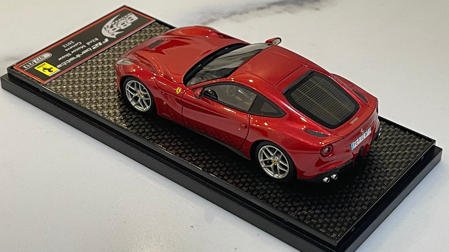 BBR 1/43 Ferrari F12 Berlinetta Geneva Auto Show 2012 Rosso Berlinetta BBRC77A