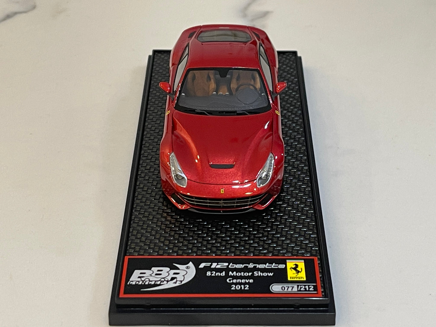 BBR 1/43 Ferrari F12 Berlinetta Geneva Auto Show 2012 Rosso Berlinetta BBRC77A