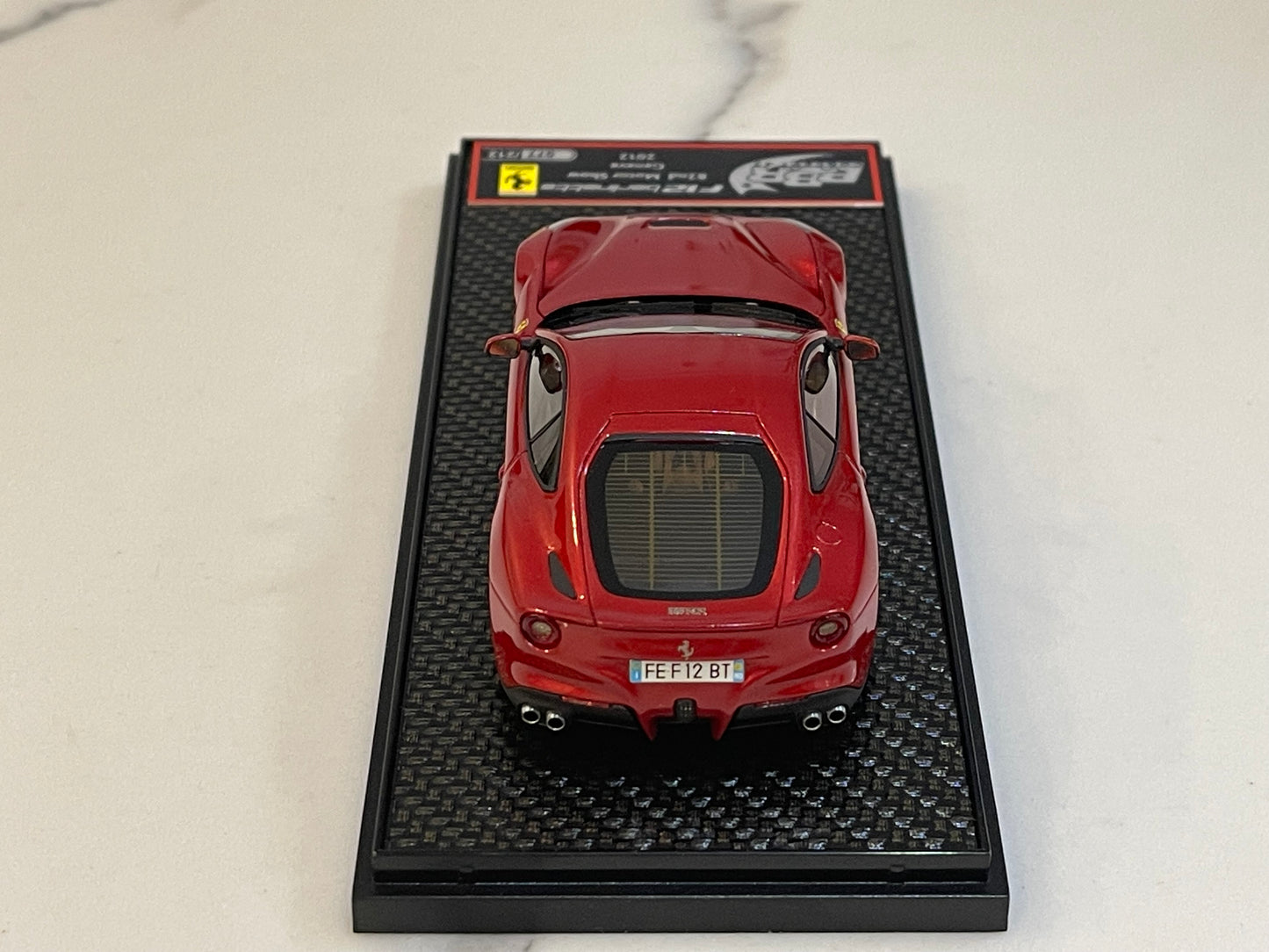 BBR 1/43 Ferrari F12 Berlinetta Geneva Auto Show 2012 Rosso Berlinetta BBRC77A