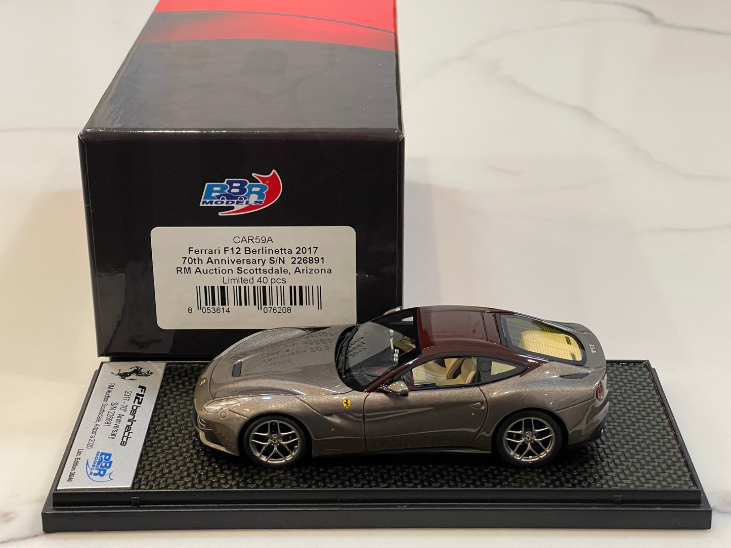 BBR 1/43 Ferrari F12 Berlinetta 2012 Metal Bronze BBRC77L