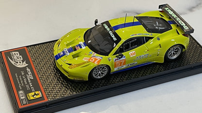 BBR 1/43 Ferrari 458 Italia GT2 GTE Am 24 Hours Le Mans 2012 Light Green No. 57 BBRC94