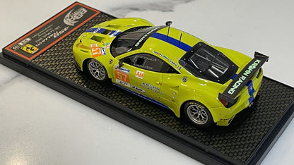 BBR 1/43 Ferrari 458 Italia GT2 GTE Am 24 Hours Le Mans 2012 Light Green No. 57 BBRC94