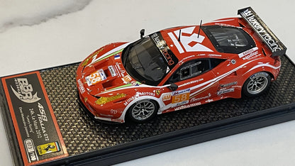 BBR 1/43 Ferrari 458 Italia GT2 GTE Am 24 Hours Le Mans 2011 Red No. 58 BBRC95