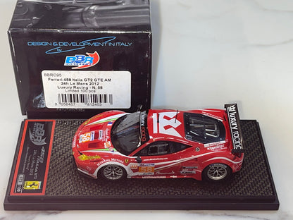 BBR 1/43 Ferrari 458 Italia GT2 GTE Am 24 Hours Le Mans 2011 Red No. 58 BBRC95