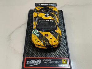 BBR 1/43 Ferrari 458 Italia GT2 GTE Pro 24 Hours Le Mans 2012 Yellow No. 66 BBRC98