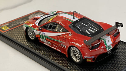 BBR 1/43 Ferrari 458 Italia GT2 GTE Pro 24 Hours Le Mans 2012 Red No. 71 BBRC99