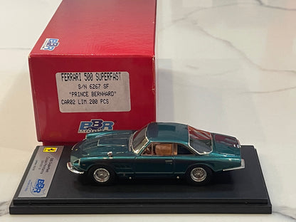BBR 1/43 Ferrari 500 Superfast 06267SF Prince Bernhard 1964 Met. Green CAR02