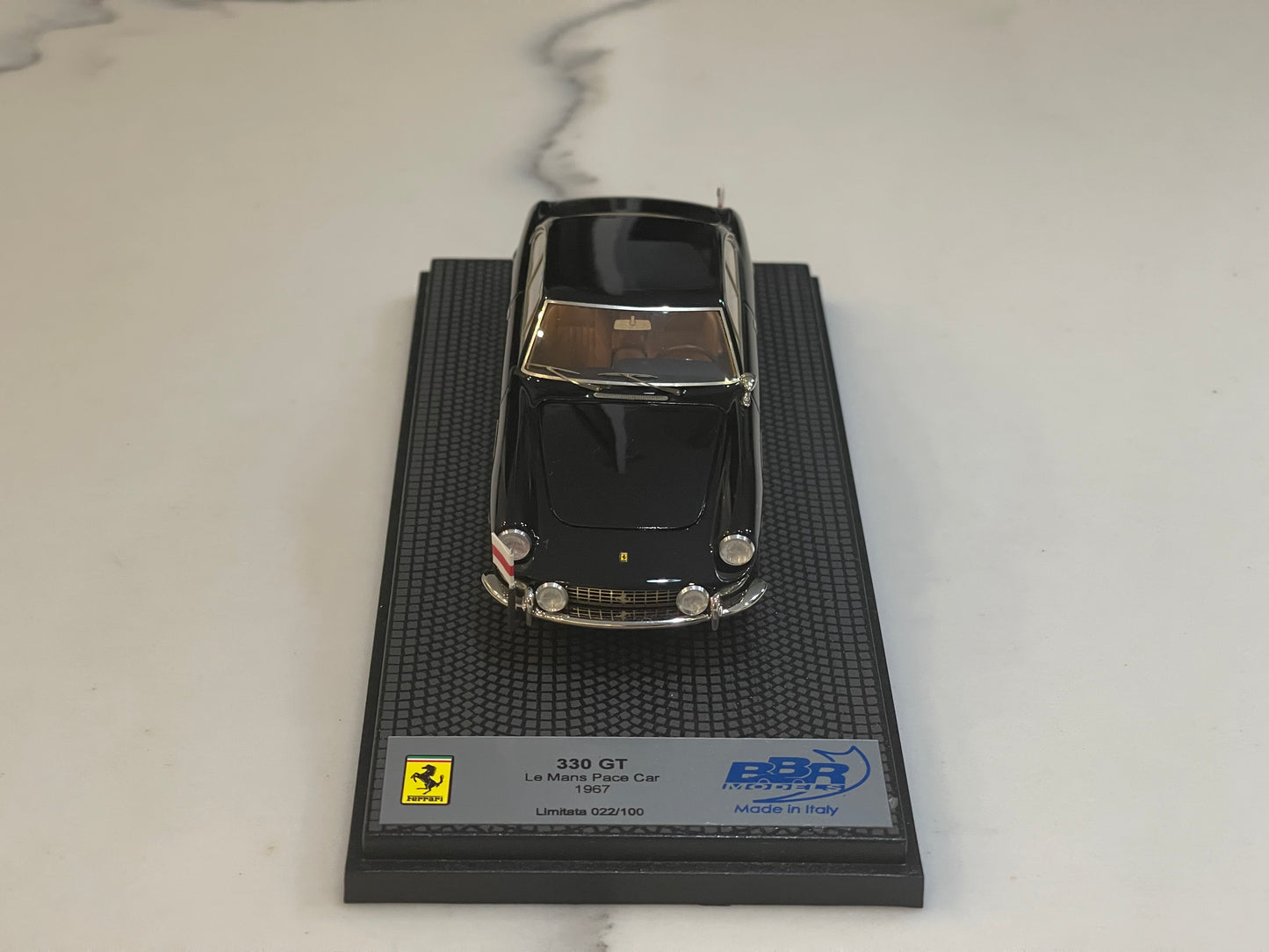BBR 1/43 Ferrari 330 GT 2+2 Pace Car Le Mans 1967 Black CAR13