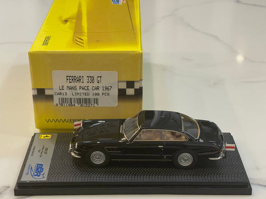 BBR 1/43 Ferrari 330 GT 2+2 Pace Car Le Mans 1967 Black CAR13