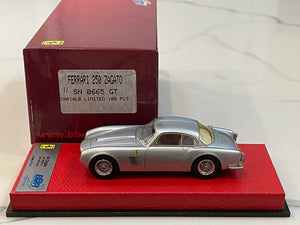 BBR 1/43 Ferrari 250 GT Zagato 0665GT 1957 Silver CAR14LB