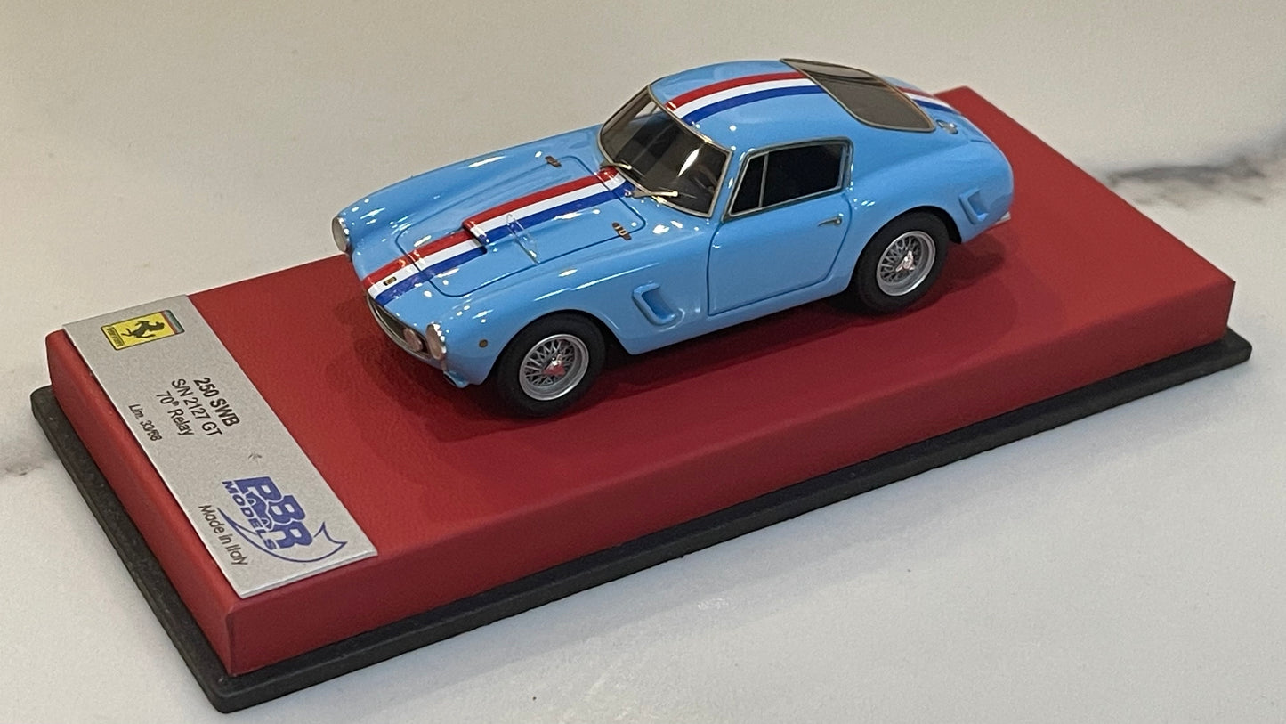 BBR 1/43 Ferrari 250 GT SWB 2127GT 1960 Sky Blue CAR15A1LB