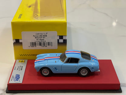 BBR 1/43 Ferrari 250 GT SWB 2127GT 1960 Sky Blue CAR15A1LB