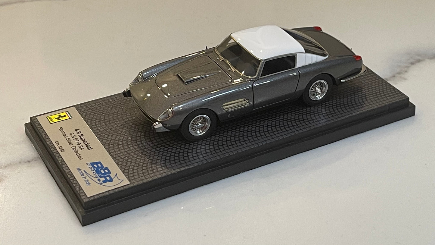 BBR 1/43 Ferrari 410 Superfast 4.9 0719SA 1957 Dark Grey/White CAR23ALB (Copy)