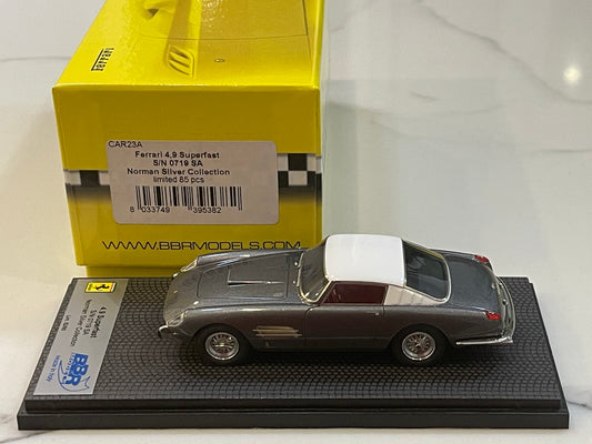 BBR 1/43 Ferrari 410 Superfast 4.9 0719SA 1957 Dark Grey/White CAR23ALB (Copy)