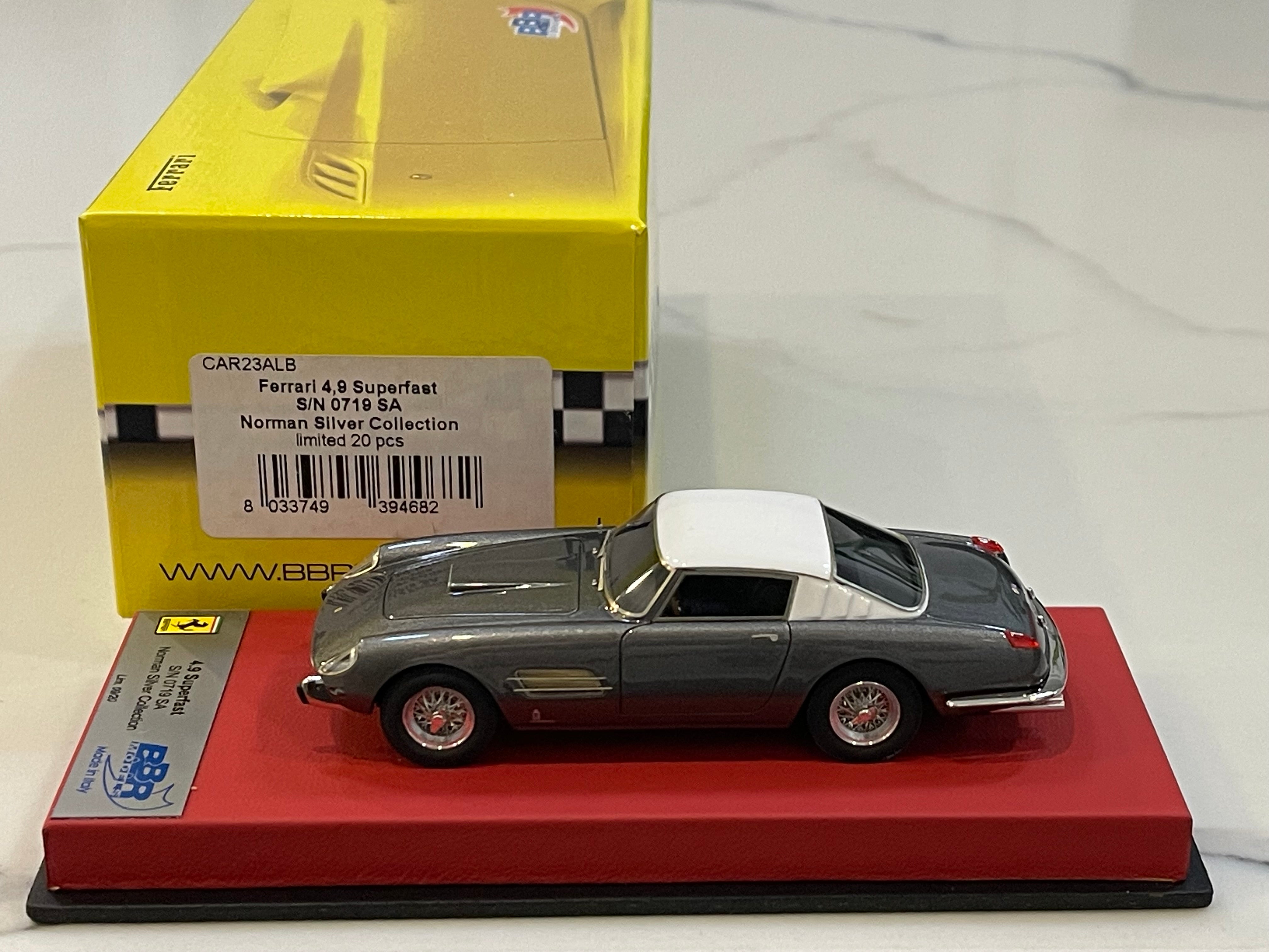 BBR 1/43 Ferrari 410 Superfast 4.9 0719SA 1957 Dark Grey/White CAR23ALB