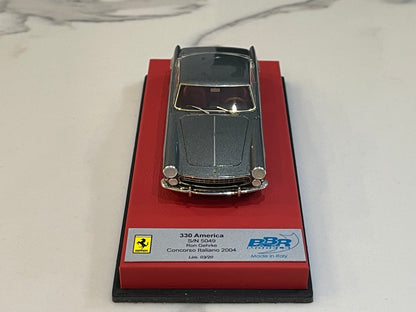 BBR 1/43 Ferrari 330 America 5049GT Concorso Italiano 1963 Met. Grey CAR27BLB