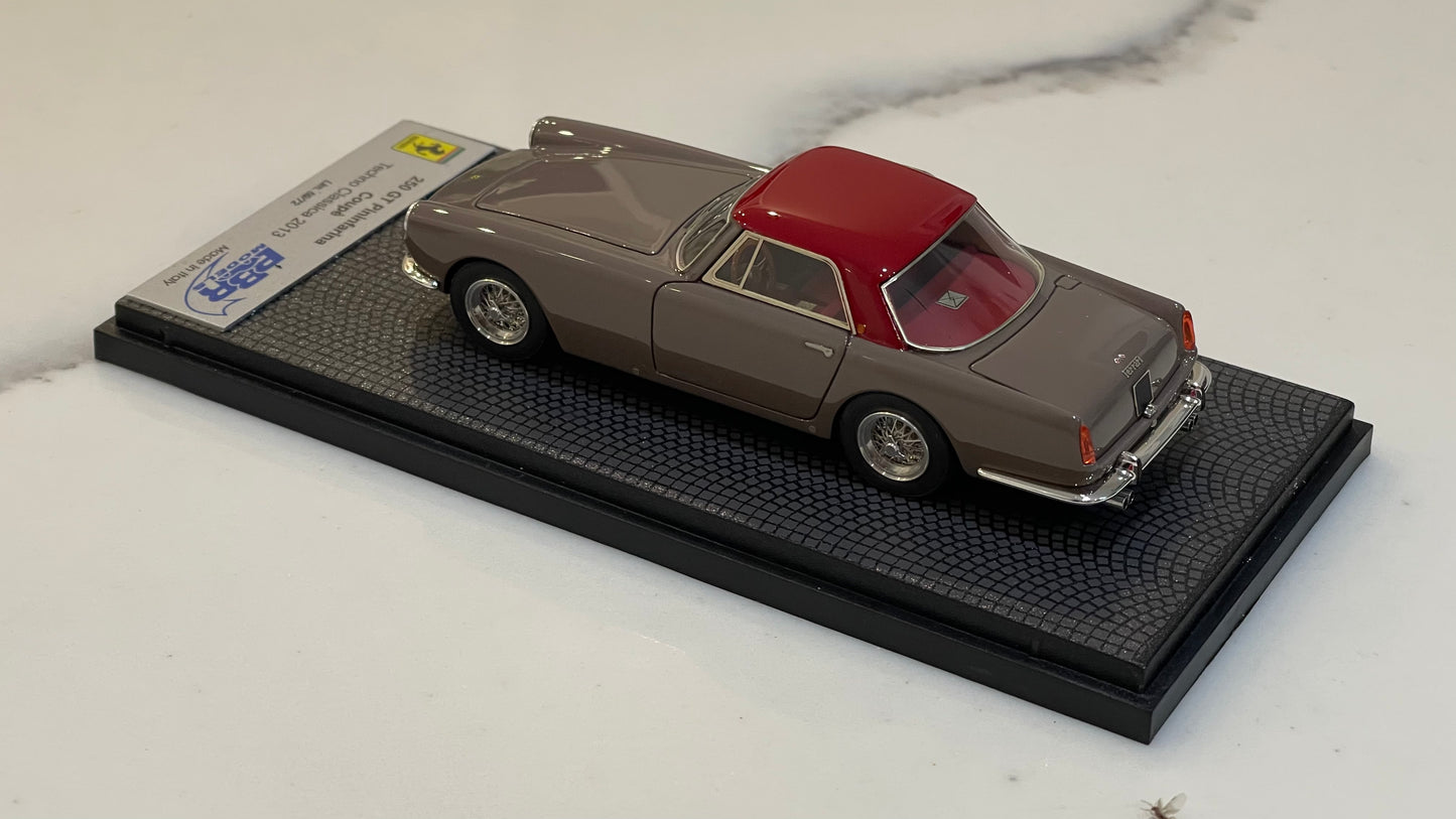 BBR 1/43 Ferrari 250 GT Pininfarina Coupe 1959 Light Brown/Dark Red CAR30