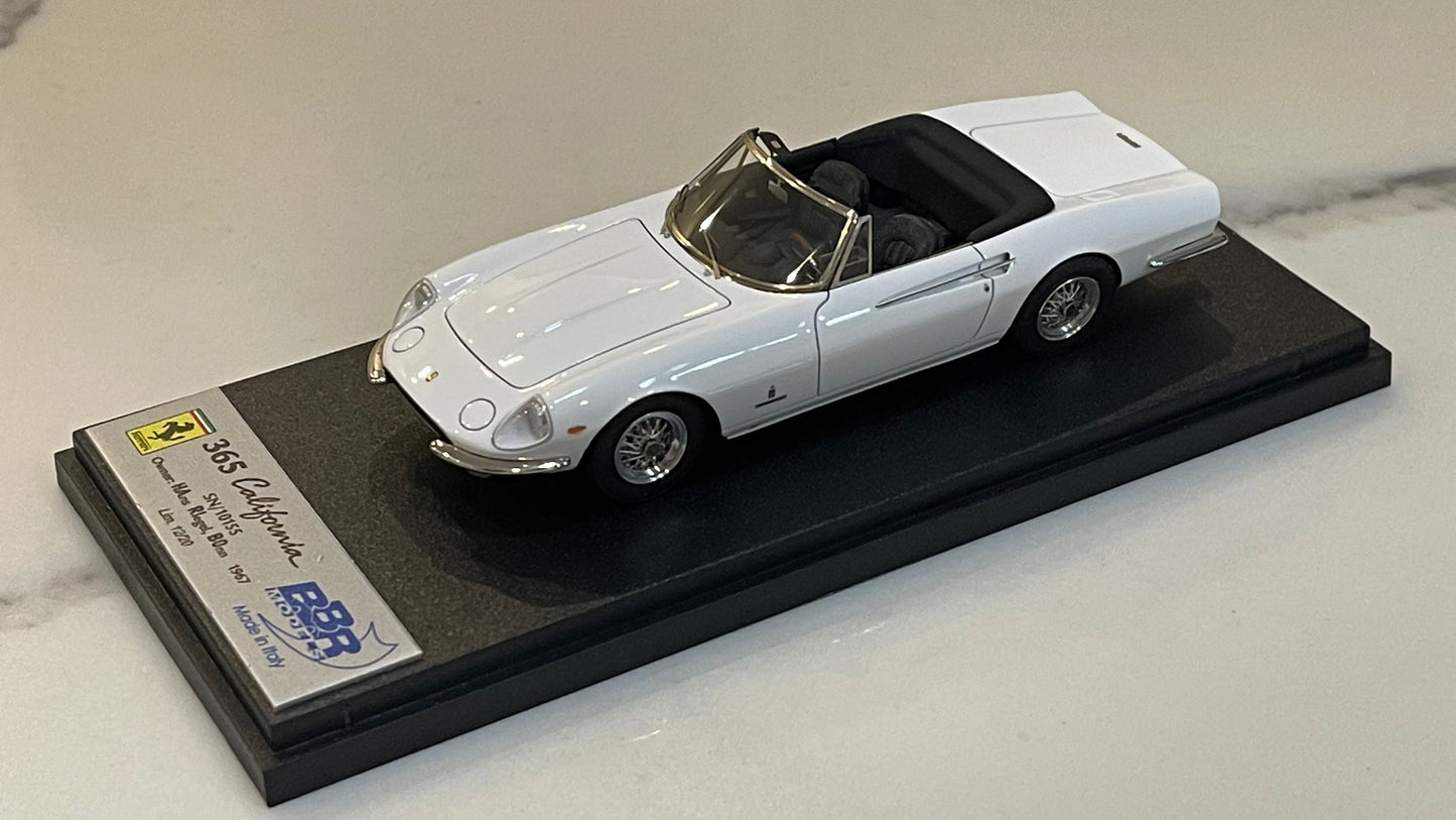 BBR 1/43 Ferrari 365 California 1967 White CAR32C