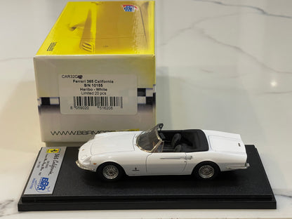 BBR 1/43 Ferrari 365 California 1967 White CAR32C