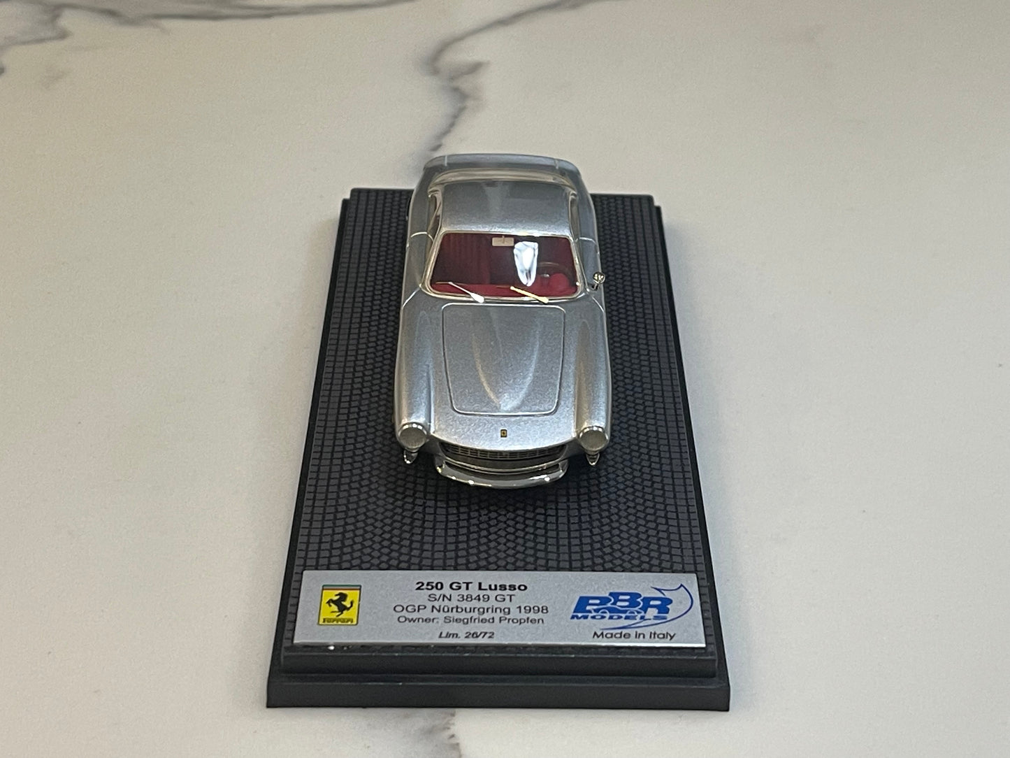 BBR 1/43 Ferrari 250 GT Lusso 3849GT 1963 Silver CAR38A