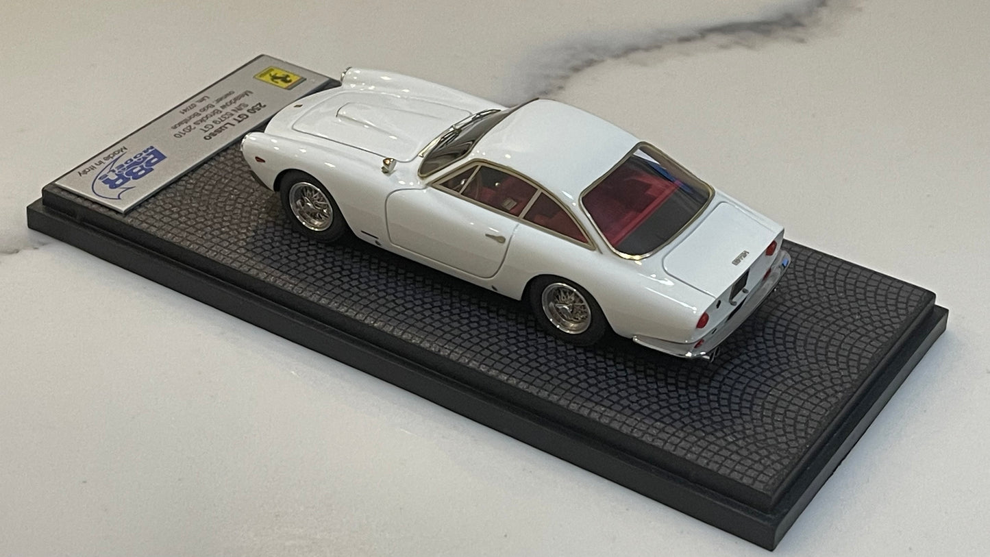 BBR 1/43 Ferrari 250 GT Lusso 5379GT Meadow Brooks 1963 White CAR41F