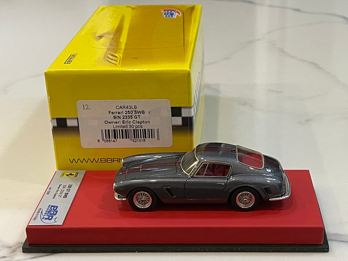 BBR 1/43 Ferrari 250 GT SWB 2335GT Eric Clapton 1960 Dark Grey CAR43LB