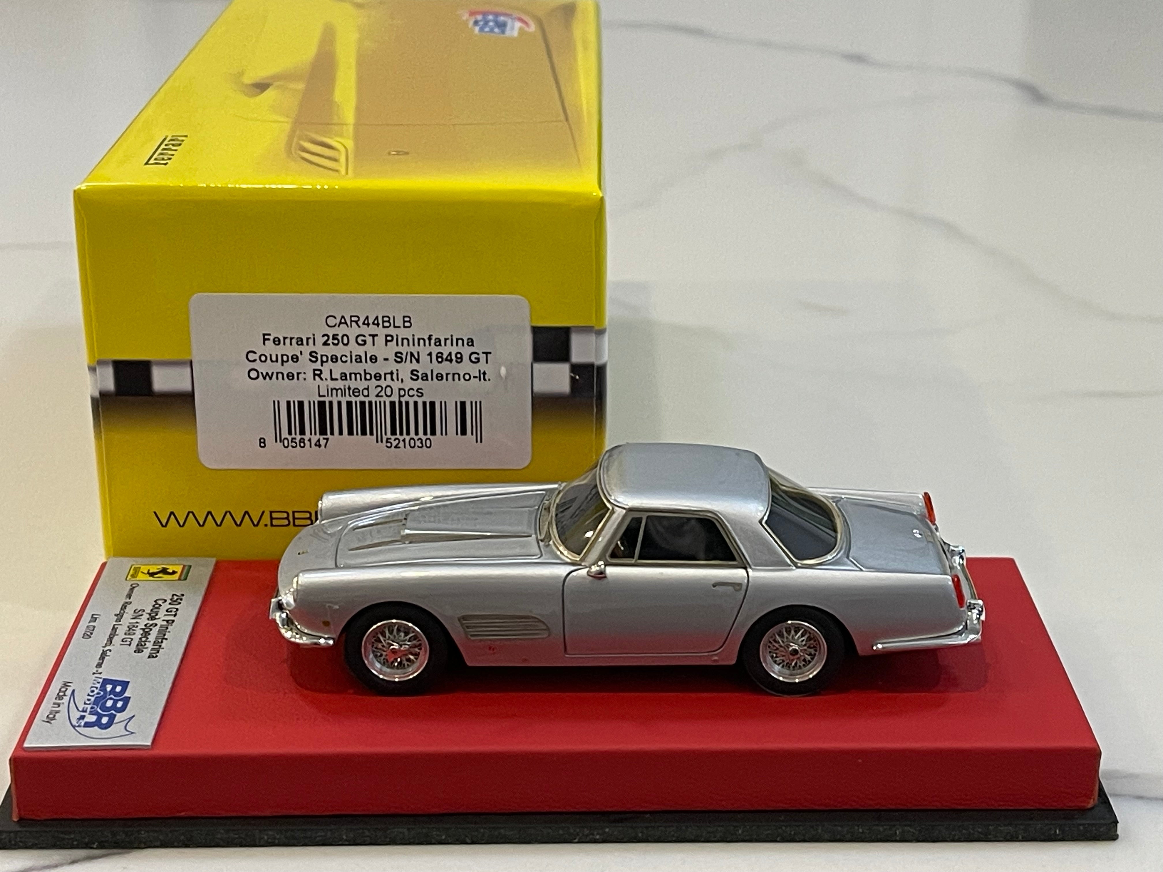 BBR 1/43 Ferrari 250 GT Pininfarina Coupe 1649GT 1960 Silver CAR44BLB