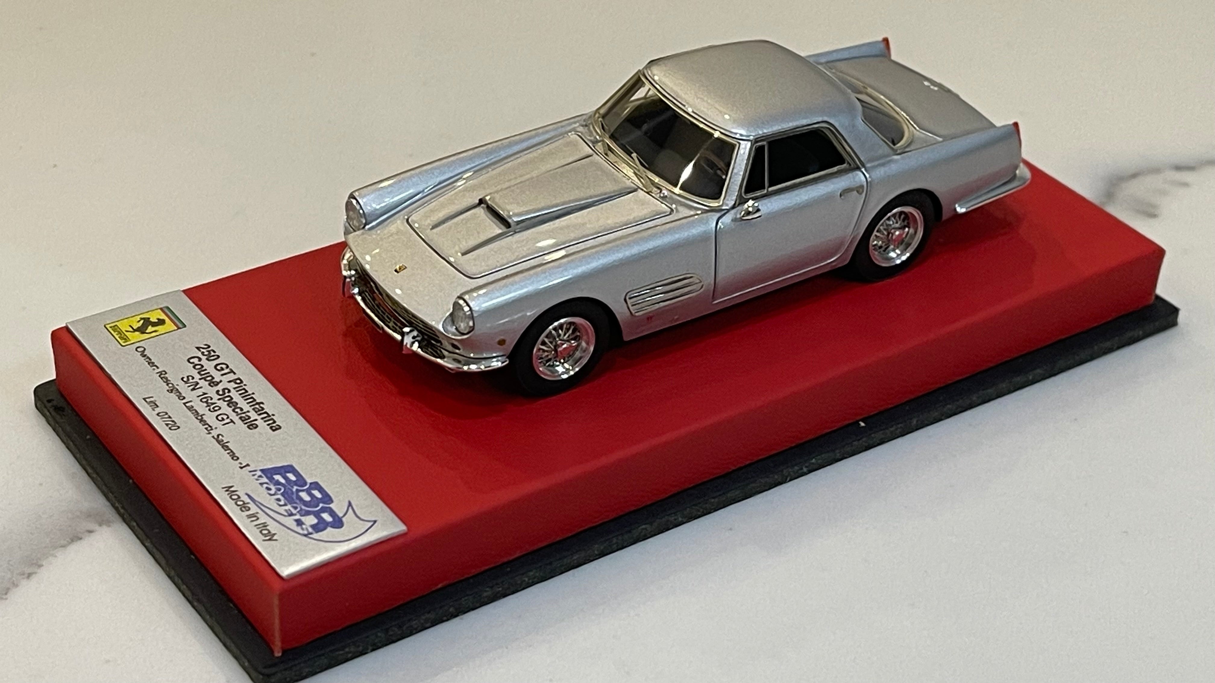 BBR 1/43 Ferrari 250 GT Pininfarina Coupe 1649GT 1960 Silver CAR44BLB